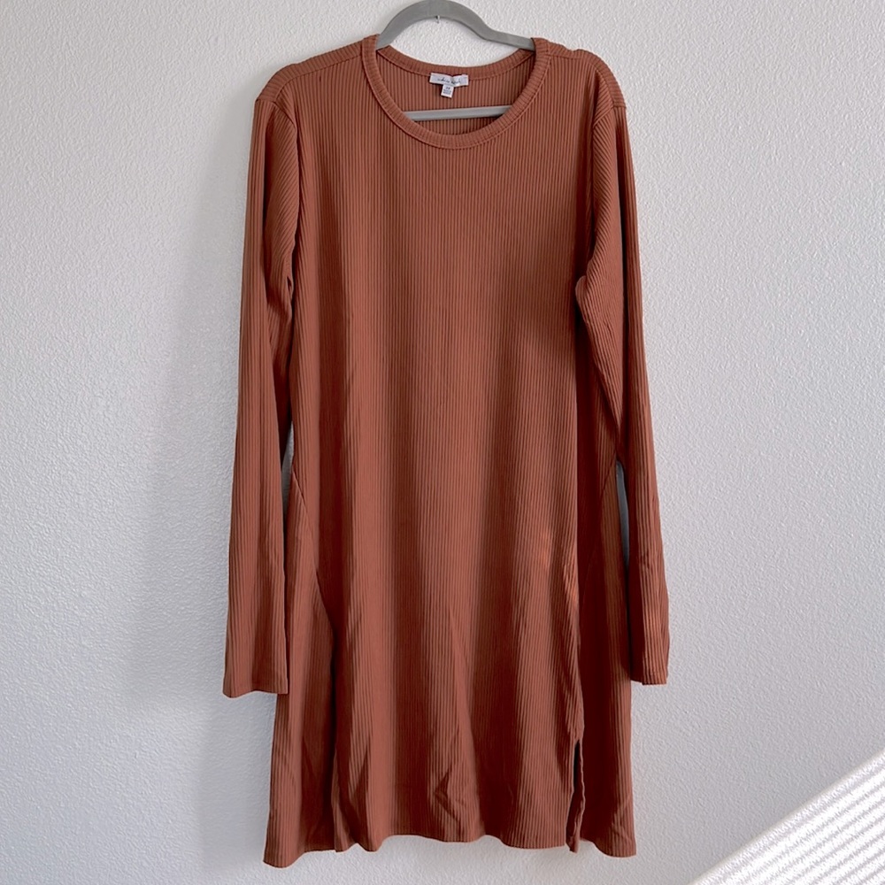 Soft long sleeve dress, size 3X